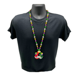 38" Crawfish and Alligator Mardi Gras Medallion Necklace (Dozen)