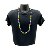 40" 20mm Diamond Shaped Purple, Green, and Yellow Necklace (Each)