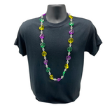 42" 30mm Purple, Green, and Yellow Leaf Necklace (Dozen)