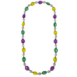 42" 20 x 26mm Diamond Shaped Purple, Green, and Yellow Necklace (Each)