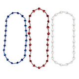 33" Patriotic Star Beads (Dozen)