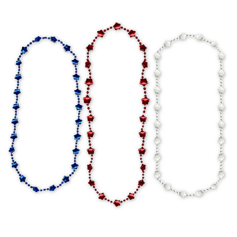 33" Patriotic Star Beads (Each)