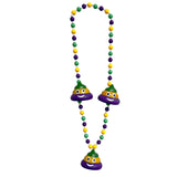 42" Purple, Green, and Yellow Poop Mardi Gras Beads (Each)