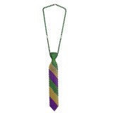 Purple, Green, and Gold Bead Tie (Each)