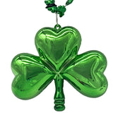 33" Green Large Clover Necklace (Each)
