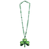 33" Green Large Clover Necklace (Dozen)