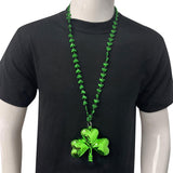 33" Green Large Clover Necklace (Each)