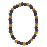 32" 25mm Eco-Friendly Purple, Green, and Yellow Felt Necklace (Dozen)