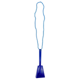 36" 7mm Blue Noisemaker Bead Necklace (Case of 144)