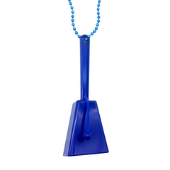 36" 7mm Blue Noisemaker Bead Necklace (Dozen)