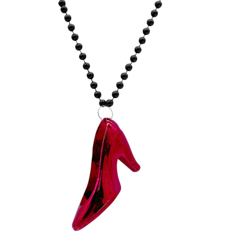 33" 7mm High Heels Necklace - Red (Each)
