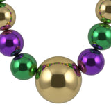 60/100mm - Purple, Green and Gold Round Balls Necklace (Each)
