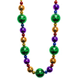 44" 20/40/60mm Metallic Rainbow Round Necklace (Each)