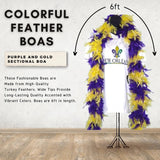 6' Purple and Gold Sectional Boa (Each)