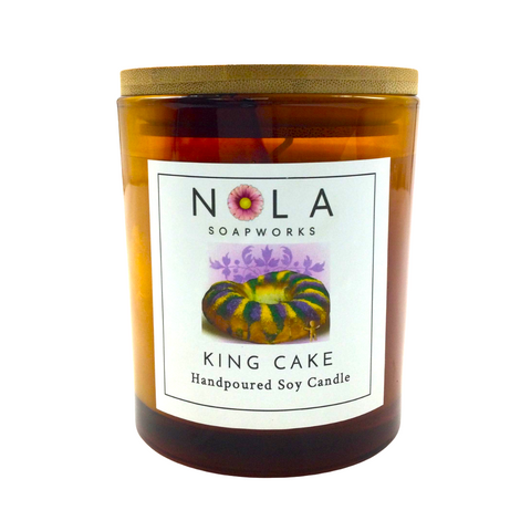 Essentially NOLA - 14oz Soy Candle - King Cake (Each)