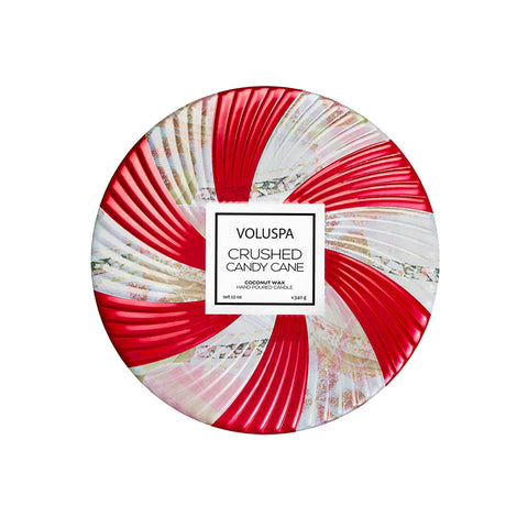 Voluspa 3 Wick Crushed Candy Cane Candle (Each)