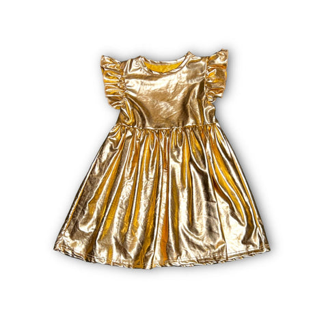Children's Metallic Gold Dress (Each)