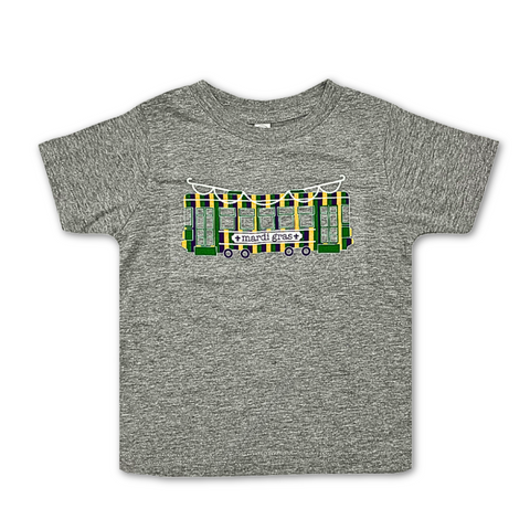 Youth Grey Mardi Gras Streetcar T-Shirt (Each)