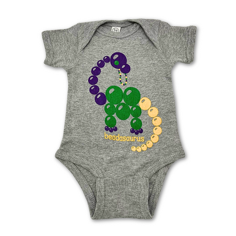 Infant Mardi Gras Beadasaurus Onesie (Each)