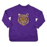 Children's Purple Sequin Tiger Sweater (Each)