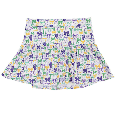 Children's Mardi Gras Bow Skort (Each)