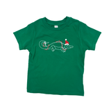 Children's Green Christmas Merry Gator T-Shirt (Each)