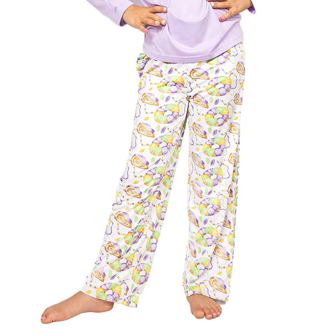Youth Mardi Gras King Cake Love Sleep Pants (Each)