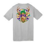 Gray Mardi Gras Camo Deer T-Shirt (Each)