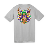 Gray Mardi Gras Camo Deer T-Shirt Kids - (Each)