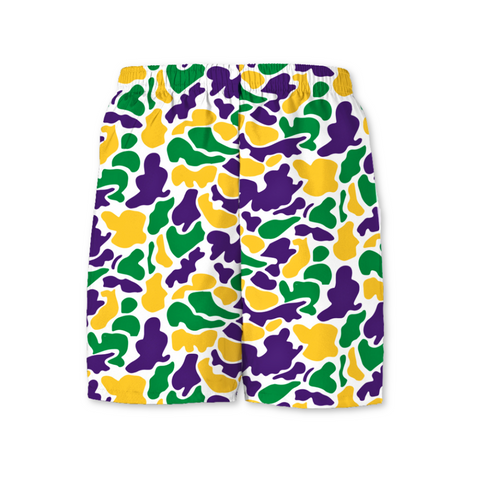 Mardi Gras Camo Shorts (Each)