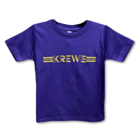 Youth Purple & Gold Mardi Gras Krewe T-Shirt (Each)