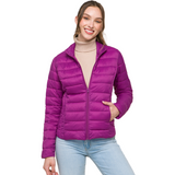Violet Ultra Lightweight Padded Thermal Zip Up Jacket (Each)