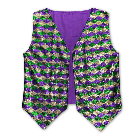 Harlequin Sequin Vest (Each)