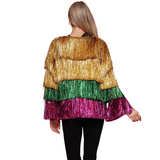 Mardi Gras Fringe Cardigan (Each)