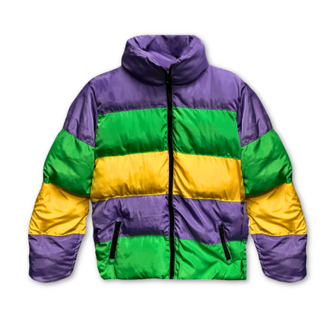 Mardi Gras Full Length Puffer Jacket (Each)