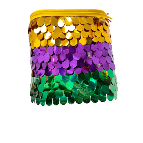 Mardi Gras Sequin Wrap Skirt - One Size (Each)