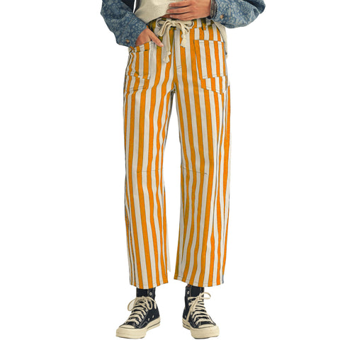 Yellow Cotton Mardi Gras Striped Pants (Each)