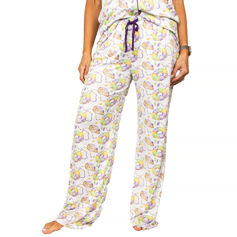 Mardi Gras King Cake Love Sleep Pants (Each)