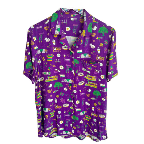 Adult Mardi Gras Icon Hawaiian Shirt (Each)