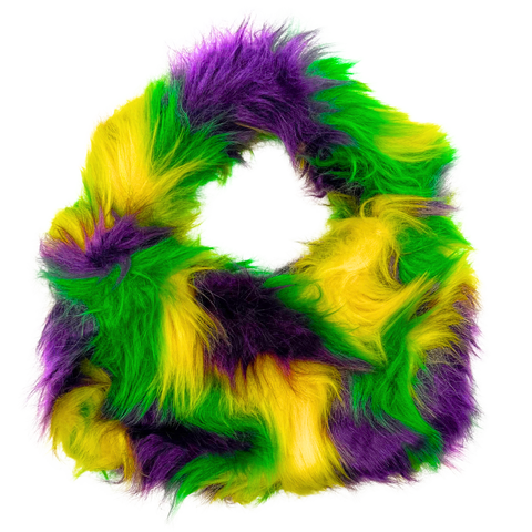 Mardi Gras Faux Fur Clutch Bag (Each)