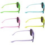 Kids Frosty Neon Mirror Aviator Sunglasses - Assorted Colors (Each)