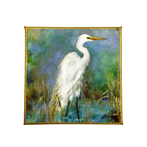 Great White Egret Mini Canvas (Each)