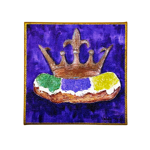 King Cake Mini Canvas (Each)