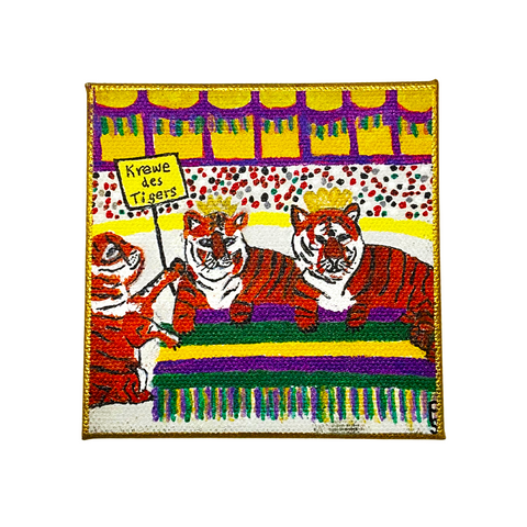 Krewe de Tigers Mini Canvas (Each)