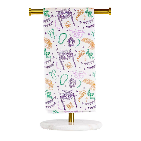 Mardi Gras Royal Parade Hand Towel (Each)