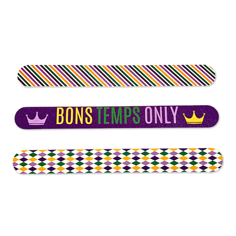 Mardi Gras Bons Temps Only Nail Files (Each)