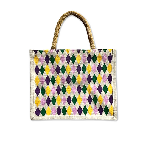 Mardi Gras Harlequin Gift Tote (Each)