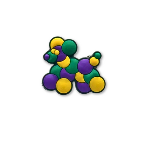 Mardi Gras Bead Dog Shoe Charm (Each)