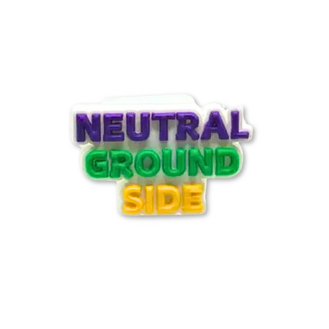 Mardi Gras Neutral Ground Side Shoe Charm (Each)