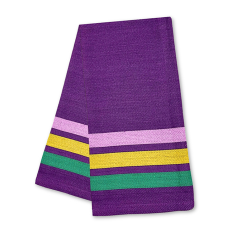 Mardi Gras Stripe Jacquard Hand Towel (Each)